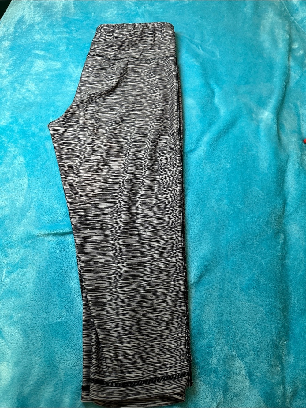 Womans Grey Space-Dye Leggings Capris